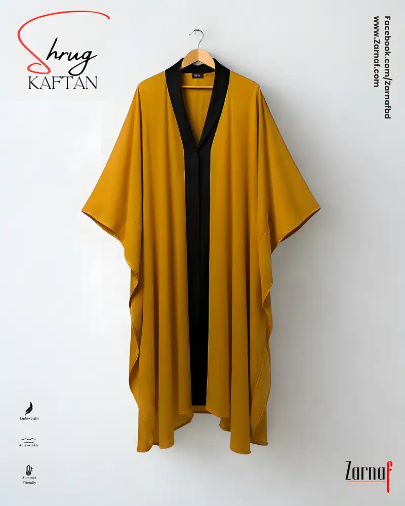 Shrug Kaftan (Mustard Yellow)
