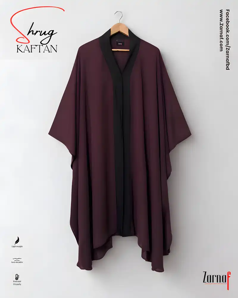 Shrug Kaftan (Deep Wine)