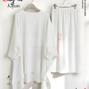 Zayna Kaftan Set (White)