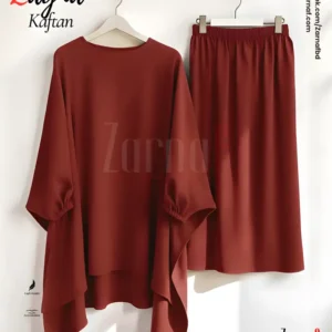 Zayna Kaftan Set (Brick)