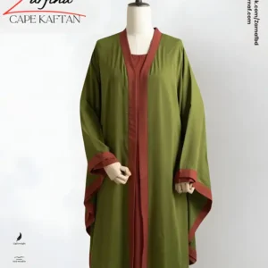 Zarfina Cape-Kaftan (Olive)