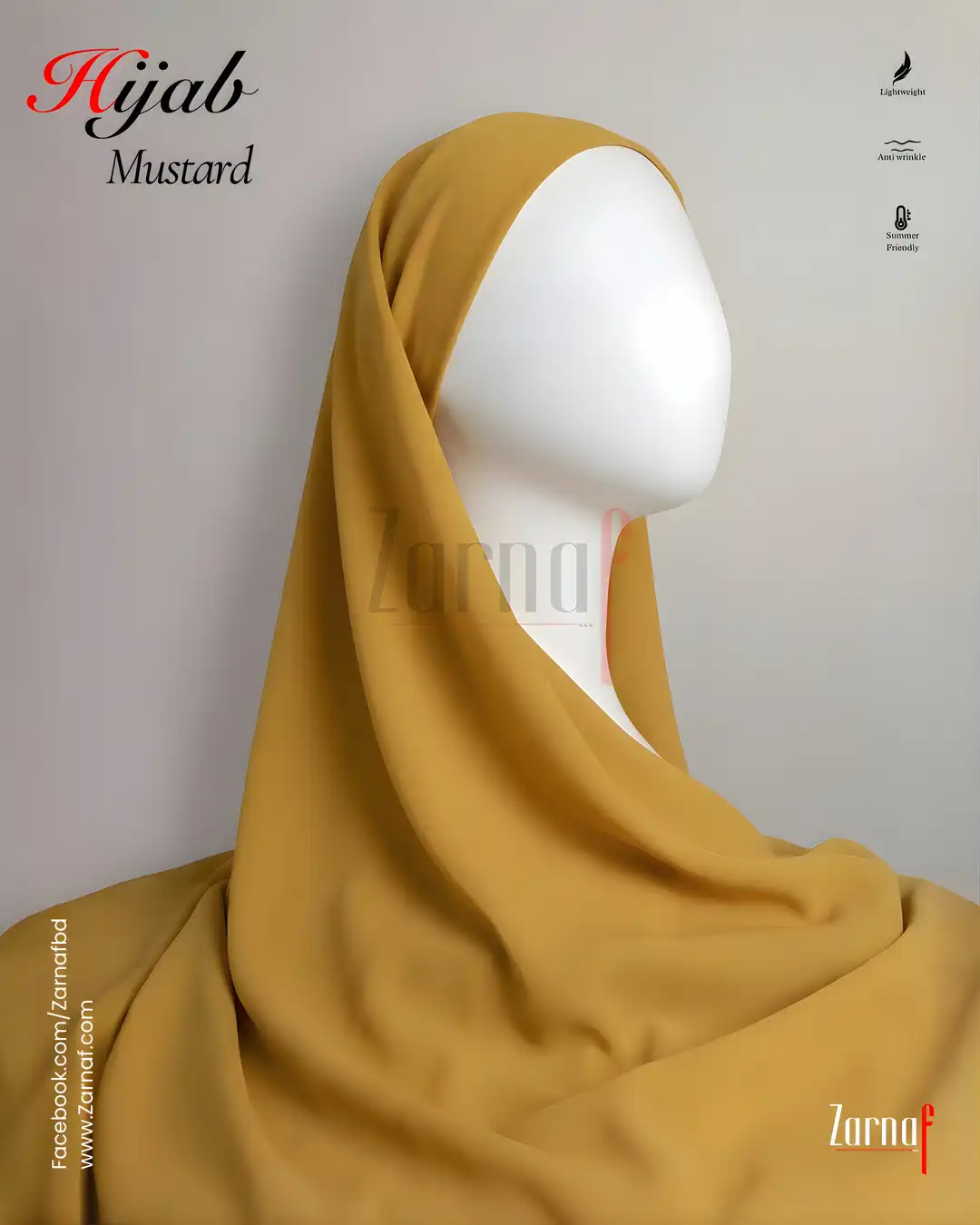 Hijab (Mustard Yellow)