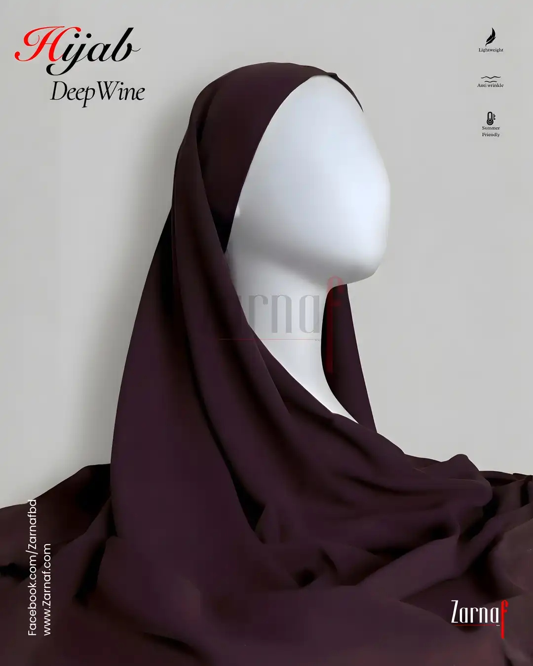 Hijab (Deep Wine)